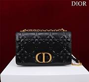 	 Bagsaaa Dior Caro Large Shoulder Bag Black With Gold Hardware - 28x17x9cm - 1