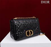 	 Bagsaaa Dior Caro Large Shoulder Bag Black With Gold Hardware - 28x17x9cm - 5
