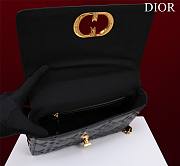 	 Bagsaaa Dior Caro Large Shoulder Bag Black With Gold Hardware - 28x17x9cm - 3