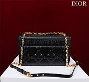 	 Bagsaaa Dior Caro Large Shoulder Bag Black With Gold Hardware - 28x17x9cm - 2