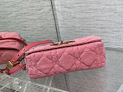 Bagsaaa Dior Caro Macrocanage Denim Pink - 25.5*15.5*8cm - 5