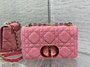 Bagsaaa Dior Caro Macrocanage Denim Pink - 25.5*15.5*8cm - 3