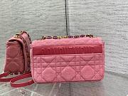 Bagsaaa Dior Caro Macrocanage Denim Pink - 25.5*15.5*8cm - 2