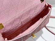 Bagsaaa Dior Caro Medium Cannage Pink Bag - 25.5*15.5*8cm - 6