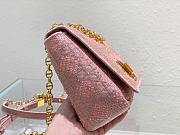 Bagsaaa Dior Caro Medium Cannage Pink Bag - 25.5*15.5*8cm - 5