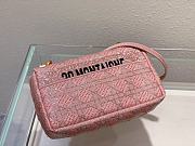 Bagsaaa Dior Caro Medium Cannage Pink Bag - 25.5*15.5*8cm - 4