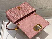Bagsaaa Dior Caro Medium Cannage Pink Bag - 25.5*15.5*8cm - 3