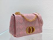 Bagsaaa Dior Caro Medium Cannage Pink Bag - 25.5*15.5*8cm - 2