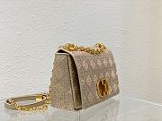 	 Bagsaaa Dior Caro Medium Cannage Beige Bag - 25.5*15.5*8cm - 6