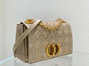 	 Bagsaaa Dior Caro Medium Cannage Beige Bag - 25.5*15.5*8cm - 5