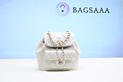 Bagsaaa Chanel Duma Backpack White Lambskin - 18x18x12cm - 1