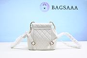 Bagsaaa Chanel Duma Backpack White Lambskin - 18x18x12cm - 5