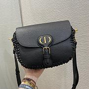 	 Bagsaaa Dior CD Meidum Bobby Grained Calfskin Leather with Whipstitched Seams black - 1
