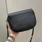 	 Bagsaaa Dior CD Meidum Bobby Grained Calfskin Leather with Whipstitched Seams black - 4