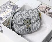 Bagsaaa Dior CD Bobby Medium Oblique Grey - 22x17x6cm - 1