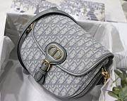 Bagsaaa Dior CD Bobby Medium Oblique Grey - 22x17x6cm - 3