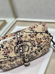 	 Bagsaaa Dior Bobby East-West Bag Pink flower - 21 x 12 x 5.1 cm - 4