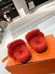 Bagsaaa Hermes Chypre Sandals Orange - 5