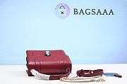 Bagsaaa Bvlgari Serpenti Forever Leather Crossbody Red Bag 18cm - 5