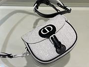 	 Bagsaaa Dior Perforated Oblique Small Bobby Bag White - 6