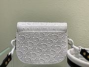 	 Bagsaaa Dior Perforated Oblique Small Bobby Bag White - 5