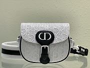 	 Bagsaaa Dior Perforated Oblique Small Bobby Bag White - 3
