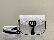 	 Bagsaaa Dior Perforated Oblique Medium Bobby Bag White - 1
