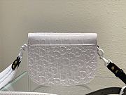 	 Bagsaaa Dior Perforated Oblique Medium Bobby Bag White - 4