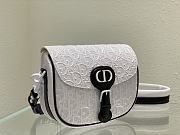 	 Bagsaaa Dior Perforated Oblique Medium Bobby Bag White - 3