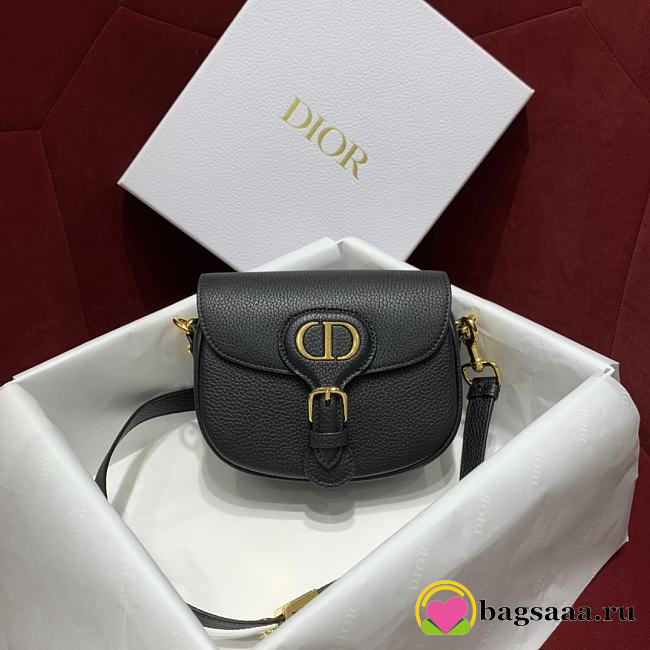 Bagsaaa Dior Small Bobby Grained Calfkskin Black Bag - 1