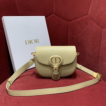 	 Bagsaaa Dior Small Bobby Grained Calfkskin Beige Bag