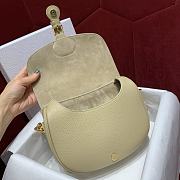 	 Bagsaaa Dior Medium Bobby Grained Calfkskin Beige Bag - 4
