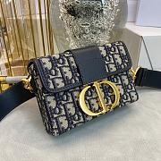 Bagsaaa Dior 30 Montaigne Oblique Blue - 17.5*11.5*5cm - 4