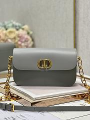 	 Bagsaaa Dior 30 Montaigne Avenue Bag Grey Box Calfskin - 22.5 x 12.5 x 6.5 cm - 1