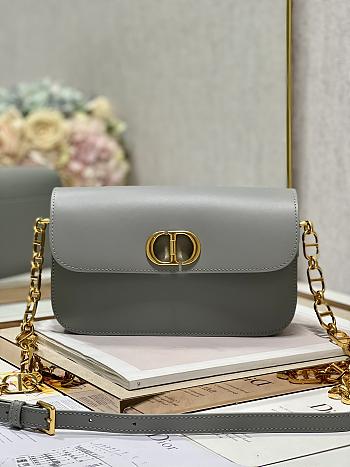 	 Bagsaaa Dior 30 Montaigne Avenue Bag Grey Box Calfskin - 22.5 x 12.5 x 6.5 cm