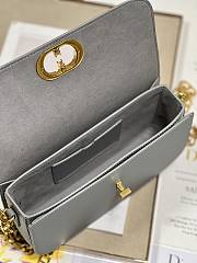 	 Bagsaaa Dior 30 Montaigne Avenue Bag Grey Box Calfskin - 22.5 x 12.5 x 6.5 cm - 3