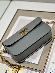 	 Bagsaaa Dior 30 Montaigne Avenue Bag Grey Box Calfskin - 22.5 x 12.5 x 6.5 cm - 2