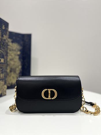 	 Bagsaaa Dior 30 Montaigne Avenue Bag Black Box Calfskin - 22.5 x 12.5 x 6.5 cm