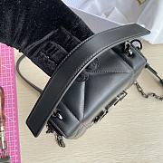 Bagsaaa Dior 30 Montaigne Chain Bag with Handle Maxicannage Lambskin Black - 4