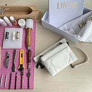 	 Bagsaaa Dior 30 Montaigne Chain Bag with Handle Maxicannage Lambskin White - 3