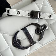 	 Bagsaaa Dior 30 Montaigne Chain Bag with Handle Maxicannage Lambskin White - 4