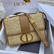 Bagsaaa Dior 30 Montaigne Natural Cannage Raffia - 24 x 17 x 8 cm - 1