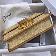 Bagsaaa Dior 30 Montaigne Natural Cannage Raffia - 24 x 17 x 8 cm - 3