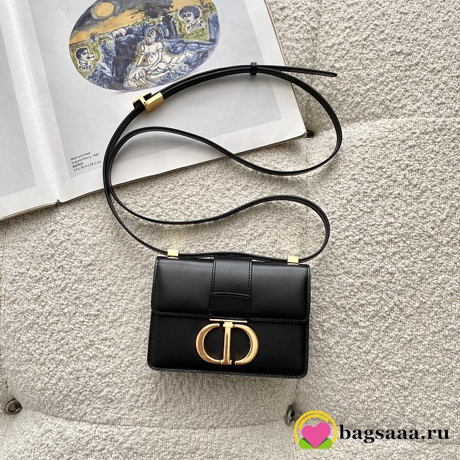 Bagsaaa Dior Mini Montaigne Black Bag - 15x11x4cm - 1