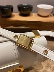 	 Bagsaaa Dior Mini Montaigne White Bag - 15x11x4cm - 3
