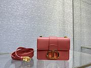 Bagsaaa Dior Mini Montaigne Dark Pink Bag - 15x11x4cm - 1