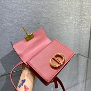 Bagsaaa Dior Mini Montaigne Dark Pink Bag - 15x11x4cm - 4