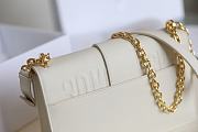 Bagsaaa Dior 30 Montaigne Grained Leather White - 24x17x8cm - 6