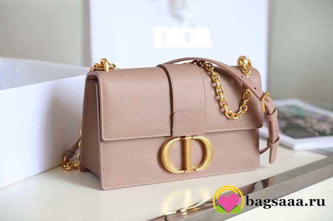 	 Bagsaaa Dior 30 Montaigne Grained Leather Pink - 24x17x8cm - 1