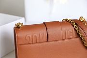 	 Bagsaaa Dior 30 Montaigne Grained Leather Brown - 24x17x8cm - 3